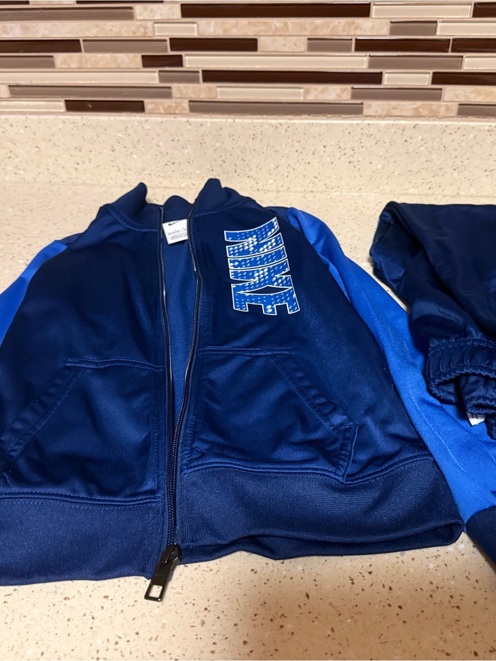 Nike Kids Navy & Royal Blue Track Jacket Set